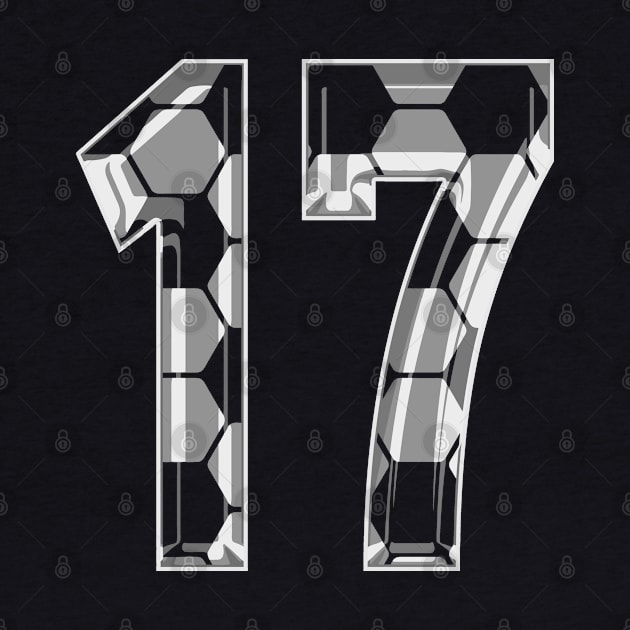 Soccer Number 17 Soccer Jersey #17 Soccer Mom Player Fan by TeeCreations